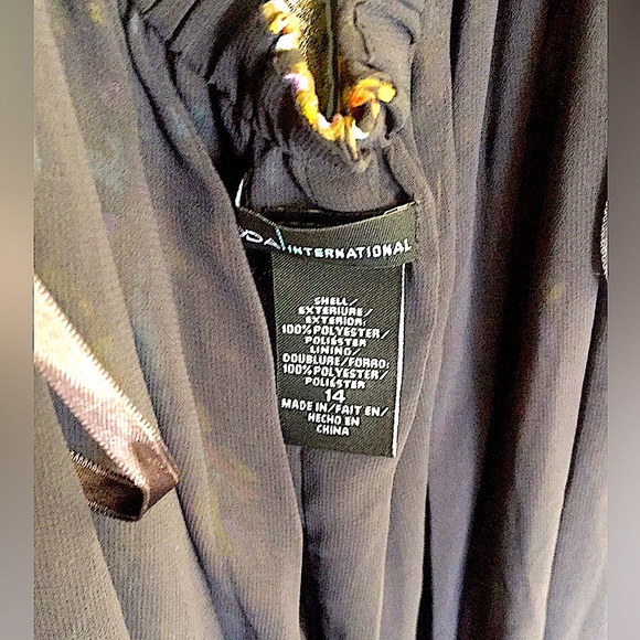 🌹Pretty, Never Worn, MODA International, Lined, Maxi Chiffon Dress, size 14 - Picture 5 of 9